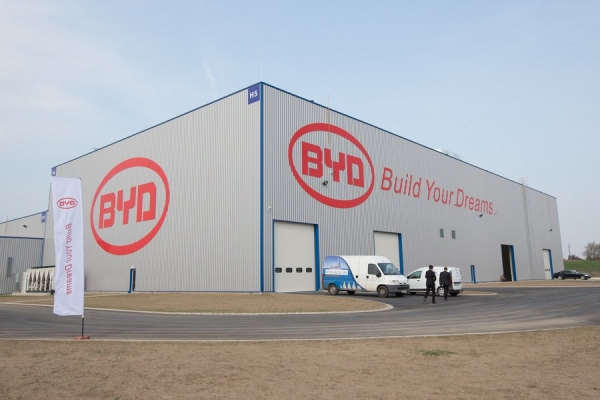 
                                    Китайская компания BYD построит новый завод по выпуску NEV-автомобилей в Венгрии 
                                