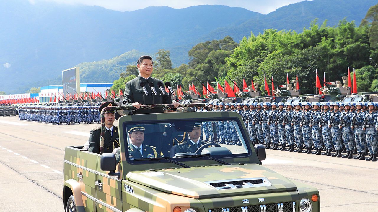 Chinese President Xi Jinping inspects Chinese People's Liberation Army