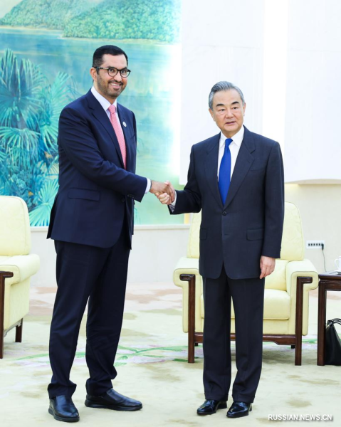 Высокопоставленный китайский дипломат встретился с назначенным председателем COP28
Высокопоставленный китайский дипломат встретился с назначенным председателем COP28