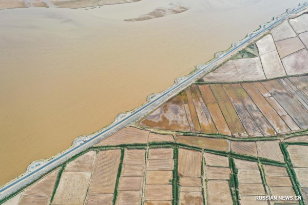 
                                    Орошаемая водой реки Хуанхэ аграрная зона в АР Внутренняя Монголия
                                