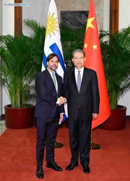 Чжао Лэцзи встретился с президентом Уругвая
Чжао Лэцзи встретился с президентом Уругвая