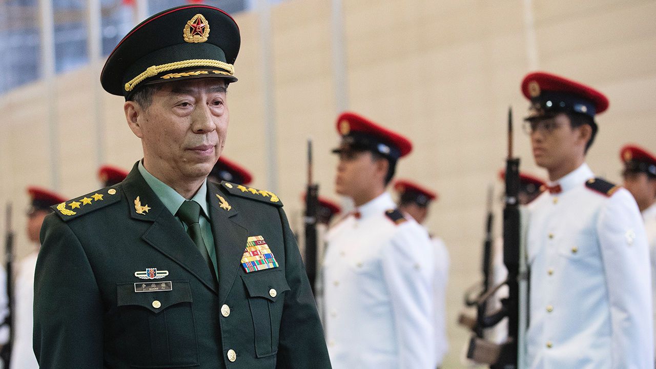 Chinese State Councilor and Minister of National Defence General Li Shangfu.