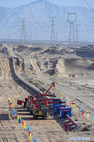 
                                     Строительство трубопровода натурального газа началось на юге Синьцзян-Уйгурского АР
                                