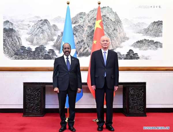 
                                     Цай Ци встретился с президентом Сомали
                                