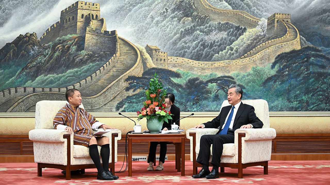 Wang Yi meeting with Bhutanese Foreign Minister Tandi Dorj 