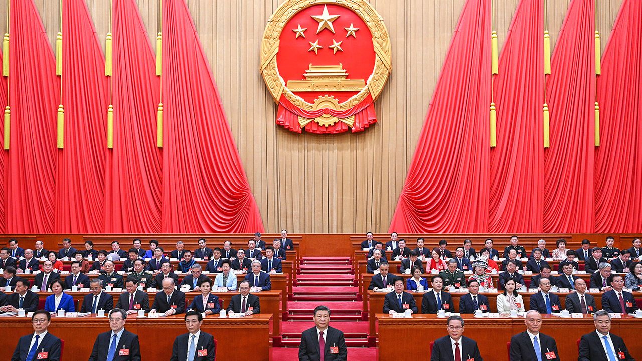 The 14th National People's Congress second session at the Great Hall of the People in Beijing, China